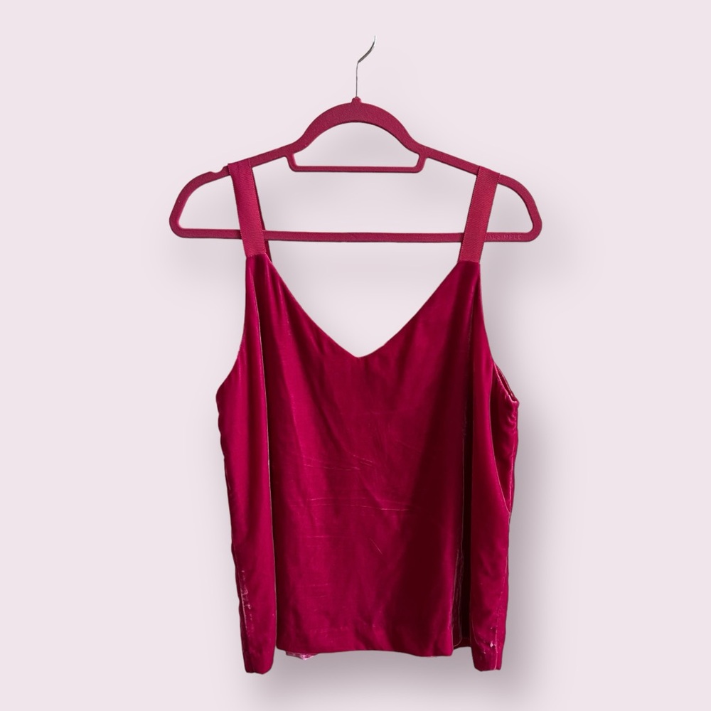 J. Crew Pink Velvet Tank
